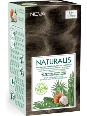 Shopwave Naturalis Saç Boyası 7.11 Yoğun Küllü KUMRAL%100 Vegan