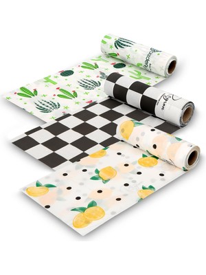 Shopwave Masa Aktivite Piknik Örtüsü Kullan At Sıvı Geçirmez 3 Rulo (Rulo Içi:10 Adet) 100X120CM 3rulokar