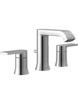 Shopwave Moen Genta Krom Iki Saplı Yaygın Banyo Musluğu, Tahliye Tertibatı Ile, (Valf Ayrı Satılır),