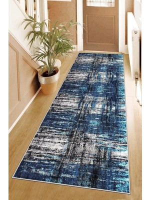 Shopwave Pelangi Batik Desenli Renk Geçişli Dijital Baskı Yıkanabilir Kaymaz Taban Salon Halısı Yolluk, L