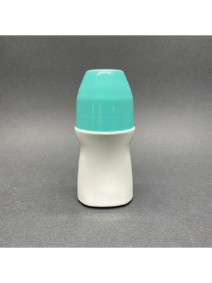 Shopwave 50 ml Plastik Roll-On Şişesi - Turkuaz Kapaklı Bilyeli Takım - 50 cc Koltukaltı Roll-On Şişesi x 3