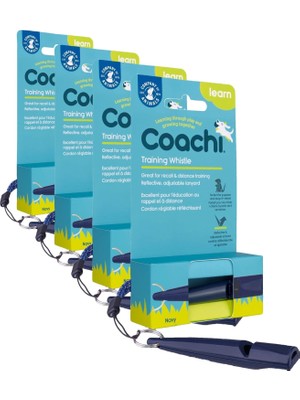 Shopwave Company Of Animals Coachi Antrenman Düdüğü Lacivert (4 Paketi)
