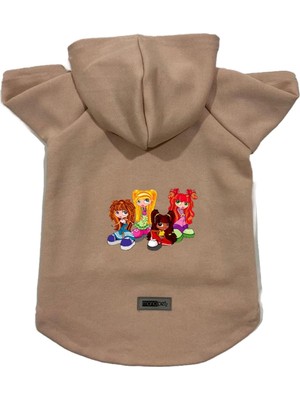 Shopwave Kapişonlu Sweatshirt Kıyafeti & Elbisesi Bej CANDO003 Xl