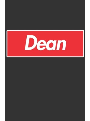 Shopwave Dean: Dean Planner Calendar Notebook Journal, Personal Named Firstname Or Surname For Someone Calle