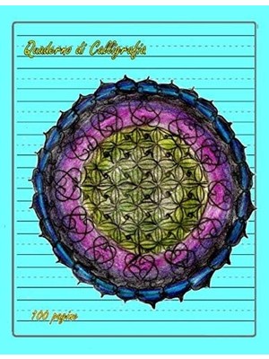 Shopwave Quaderno Di Calligrafia: (Mandala) 100 Pagine 8.5" x 11" (21.59 x 27.94 Cm) A4. Ideale Per Esercita
