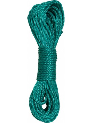 Shopwave 20 Metre Yeşil Naylon Ip 3 Mm, Çok Amaçlı Dayanıklı Çamaşır Ipi, Kamp Bahçe Balkon Hamak Taşıma