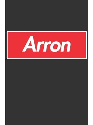 Shopwave Arron: Arron Planner Calendar Notebook Journal, Personal Named Firstname Or Surname For Someone Cal