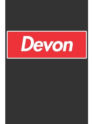 Shopwave Devon: Devon Planner Calendar Notebook Journal, Personal Named Firstname Or Surname For Someone Cal