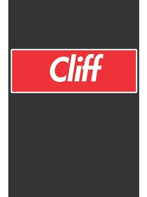 Shopwave Cliff: Cliff Planner Calendar Notebook Journal, Personal Named Firstname Or Surname For Someone Cal
