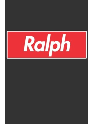 Shopwave Ralph: Ralph Planner Calendar Notebook Journal, Personal Named Firstname Or Surname For Someone Cal