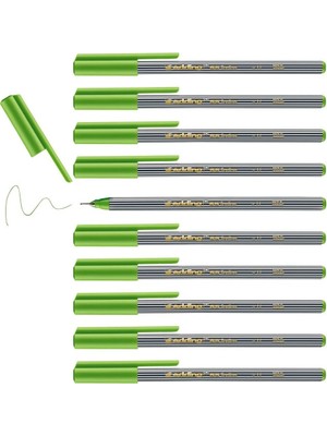 Shopwave Edding 55 Fineliner - Yeşil - 10 Kalem - 0,3 mm Uç