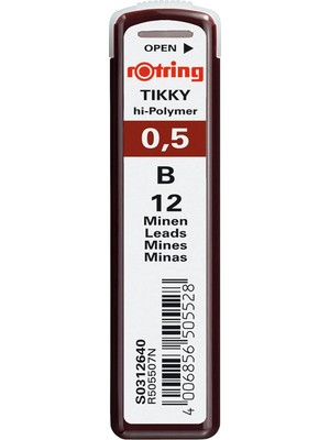 Shopwave Rotring 10 Grossraumminen Versatil Kalem, Hi-Polimer, B Için 0,5 Mm, Şeffaf