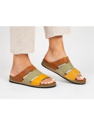 N Napa Shoe NP.303.TABA Deri Terlik
