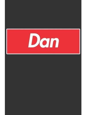 Shopwave Dan: Dan Planner Calendar Notebook Journal, Personal Named Firstname Or Surname For Someone Called