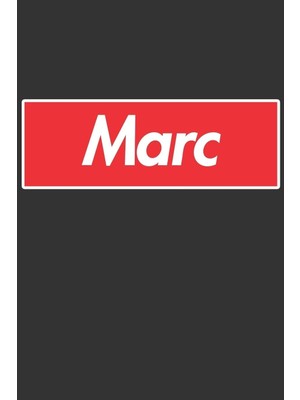 Shopwave Marc: Marc Planner Calendar Notebook Journal, Personal Named Firstname Or Surname For Someone Calle