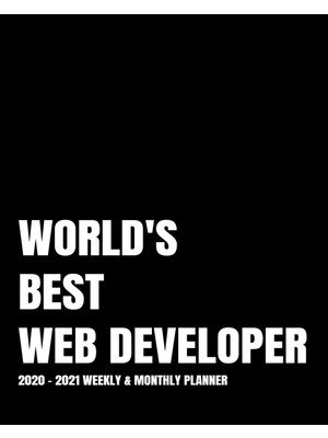 Shopwave World's Best Web Developer Planner: 2-Year 2020- 2021 Productivity Journal Daily / Weekly Monthly D