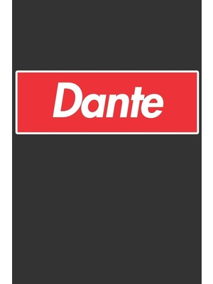 Shopwave Dante: Dante Planner Calendar Notebook Journal, Personal Named Firstname Or Surname For Someone Cal