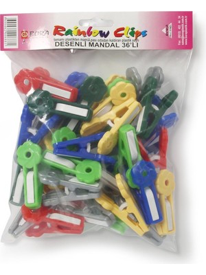 Shopwave Bora Plastik Plastik Mandal Desenli 36 Adet
