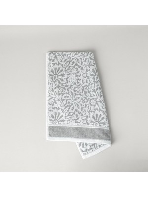 Shopwave Linens Liora Pamuk 50X85 cm Yüz Havlusu Koyu Gri