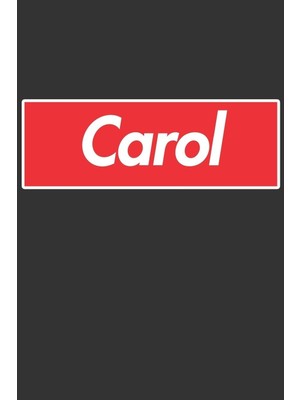Shopwave Carol: Carol Planner Calendar Notebook Journal, Personal Named Firstname Or Surname For Someone Cal