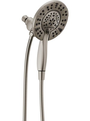 Shopwave Faucet 4-Sprey IN2ITION El Spreyli Çift Duş Başlığı, Hortumlu Fırçalanmış Nikel Duş Başlığı,