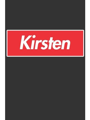 Shopwave Kirsten: Kirsten Planner Calendar Notebook Journal, Personal Named Firstname Or Surname For Someone