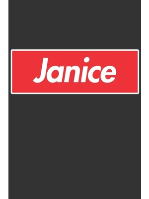 Shopwave Janice: Janice Planner Calendar Notebook Journal, Personal Named Firstname Or Surname For Someone C