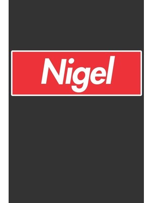 Shopwave Nigel: Nigel Planner Calendar Notebook Journal, Personal Named Firstname Or Surname For Someone Cal