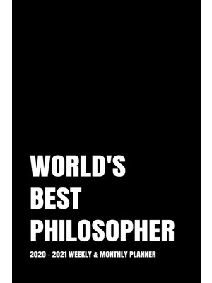 Shopwave World's Best Philosopher Planner: 2-Year 2020 - 2021 Black Productivity Journal Daily / Weekly Mont