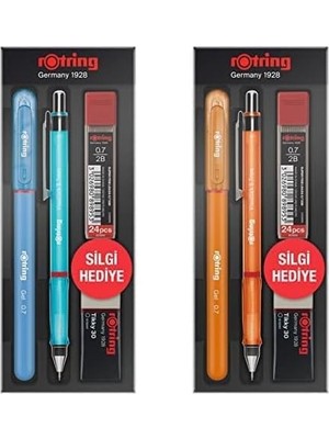 Shopwave Rotring Visuclick Jel Okul Seti (Mavi + Turuncu, 2x0.7mm)