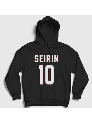Presmono Unisex Siyah Taiga Kagami Seirin 10 Kuroko No Basket Kapüşonlu Sweatshirt