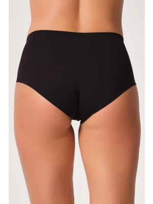 Siyah Mı Emay 2702 Lazer Kesim Toparlayıcı Mama Slip Korse