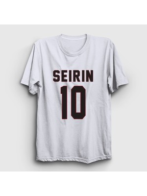 Presmono Unisex Beyaz Taiga Kagami Seirin 10 Kuroko No Basket T-Shirt