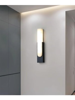 Büyük Pazar Store Dekoratif LED Aplik, Çift Yönlü, 10W, 3200K Gün Işığı, Siyah, Çift Yönlü Işık LED Duvar Aydınlatma Cata Hawai Iç ve Dış Mekan