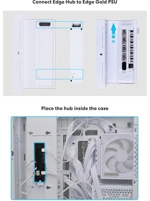 Büyük Pazar Store Lian Li Evrensel USB ve Pwm Fan Hub, 4 USB Başlıklı Fan Kontrol Cihazı - 6 Fan Bağlantı Noktası - Manyetik Montaj - 5V/4PIN - Psu/anakart Evrensel Kılıf Uyumluluğu - Beyaz (EG-HUB01B)