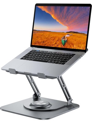 Joyeky Masa Için Dizüstü Bilgisayar Standı, 360° Dönebilen Tabanlı Ayarlanabilir Bilgisayar Standı, Işbirliğine Dayalı Çalışma Için Ergonomik Dizüstü Bilgisayar Yükselticisi, Katlanabilir ve