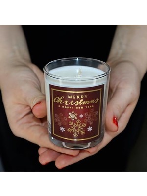 Charm Lab Candle – Yılbaşı Hediyesi, Kar Tanesi, Ahşap ve Baharatlı Sandal Kokulu, Doğal Bio Balmum, 135 G Kokulu Mum, 40 Saat Yanma Süresi, Lüks Kutulu, Kadın ve Erkek Için Şık Yılbaşı Hediyesi