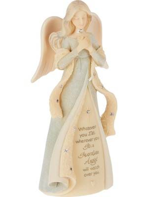 Enesco Foundations Koruyucu Melek Figürü, 10,72 Cm, Çok Renkli