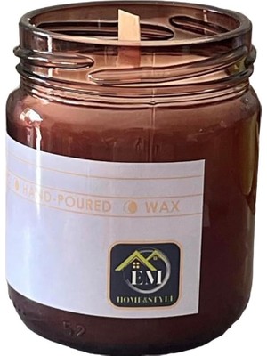 210 ml Paçuli ve Rosemary Kokulu Kavanoz Mum