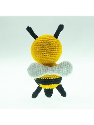 Gizmur Store Amigurumi Arı Figür 13 cm – El Yapımı Pamuk Ip Örgü Dekoratif Obje