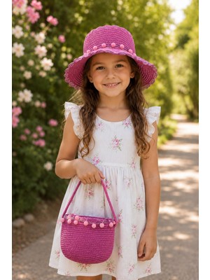 morstore Kız Çocuk Fötr Çanta 2li Set 4/8 Yaş