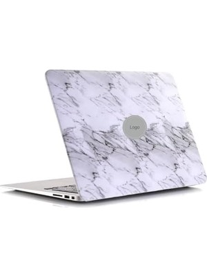 MacBook Air M1 Kılıfı A2337 Uyumlu 13 Inç Premium Deri Kaplama Mermer Desenli Hard Case A2179 A1932 Sert Koruyucu Kapak Çizilme ve Darbe Koruma Kılıfı