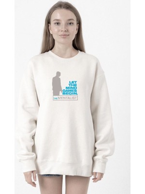Tshirthane The Mentalist Let The Mind Beyaz Kadın 2ip Sweatshirt