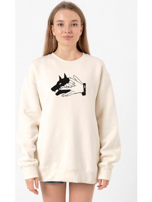 Tshirthane Jujutsu Kaisen Anime Divine Dogs Ekru Kadın 2ip Sweatshirt