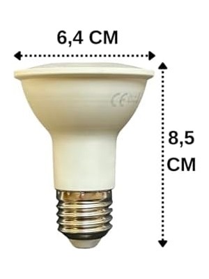 Şavk 7W 6500K Beyaz Işık PAR20 E27 LED Spot Ampul