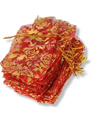 Karakız Tül Kese Kırmızı 9x12 Cm 100 Adet