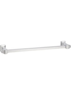 System Banyo Aksesuarları Kubıc Duvara Montajlı Uzun Havluluk Krom 32 cm