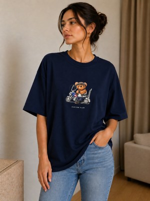 Oversize Tişört Baskılı Custom Club