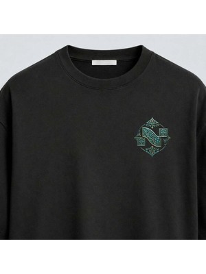 Noctilupus Official Noctilupus Turquoise Relic Oversize Unisex Baskılı Tişört