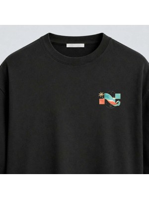 Noctilupus Official Noctilupus Sunset Service Oversize Unisex Baskılı T Shirt